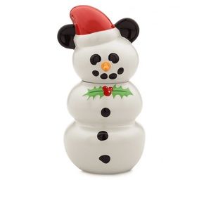 Disney Classics Christmas Mickey Snowman Cookie Jar New
